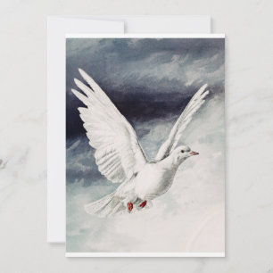 The holy spirit in the form of a Dove Thank You Card