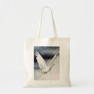 The holy spirit in the form of a Dove Tote Bag