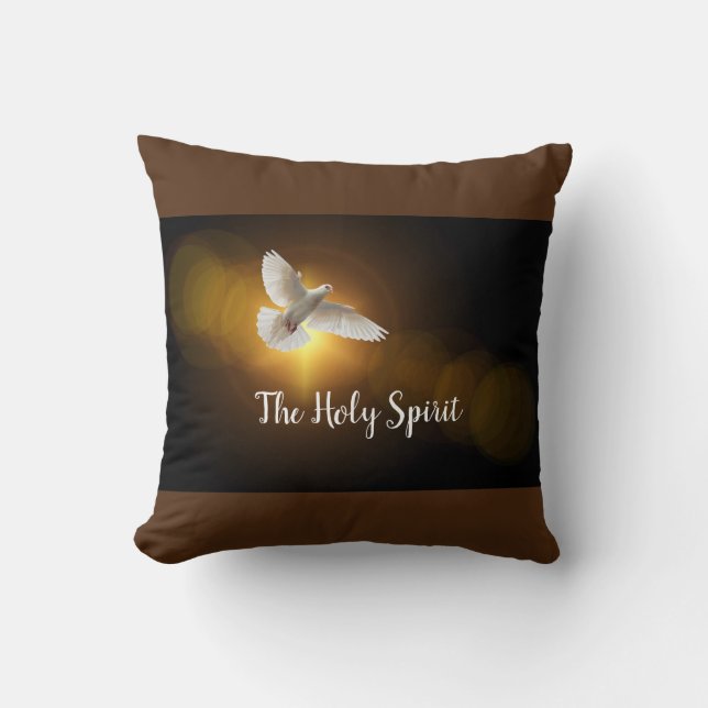 The Holy Spirit Throw Pillow (Front)