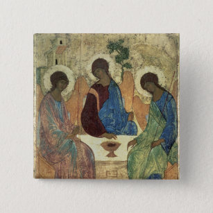 The Holy Trinity, 1420s 15 Cm Square Badge