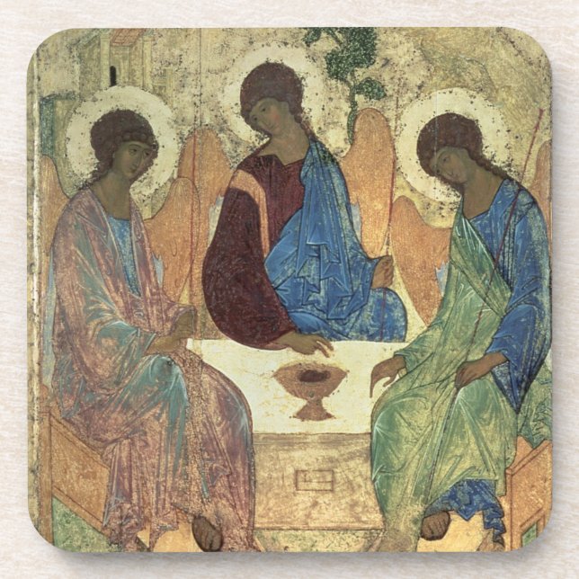 The Holy Trinity, 1420s (tempera on panel) Coaster (Front)