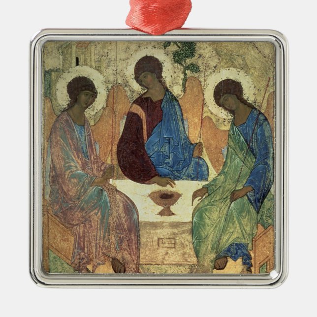 The Holy Trinity, 1420s (tempera on panel) Metal Ornament (Front)