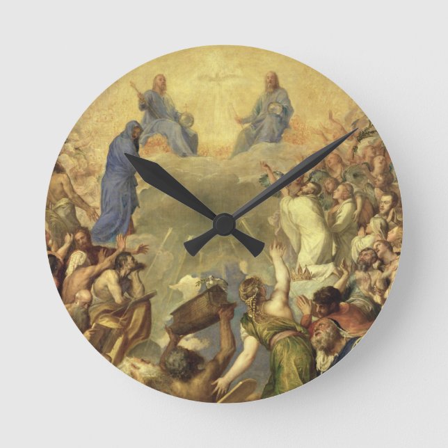 The Holy Trinity, 1553/54 (oil on canvas) Round Clock (Front)