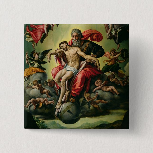 The Holy Trinity 15 Cm Square Badge (Front)