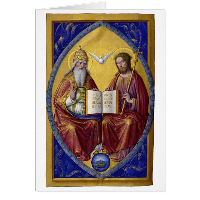 The Holy Trinity by Jean Bourdichon circa 1508 (Front)