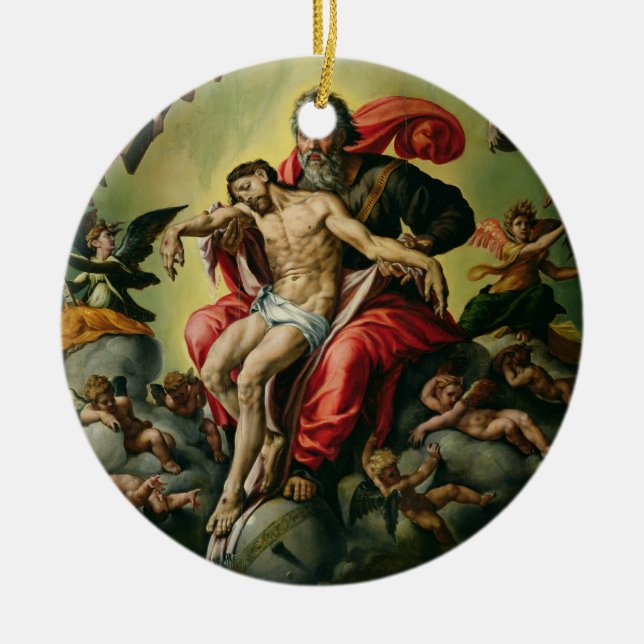The Holy Trinity Ceramic Ornament (Front)