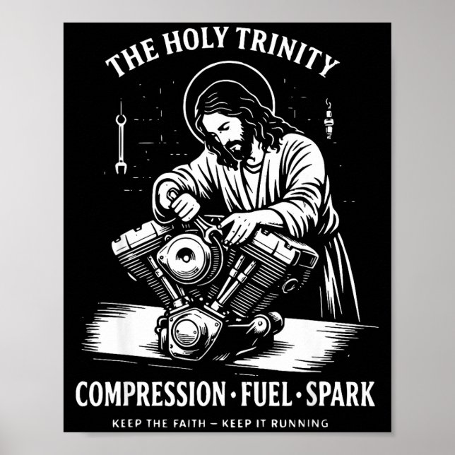The Holy Trinity Compression Fuel Spark Keep Faith Poster (Front)