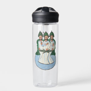 The Holy trinity Vintage Folk art painting Water Bottle