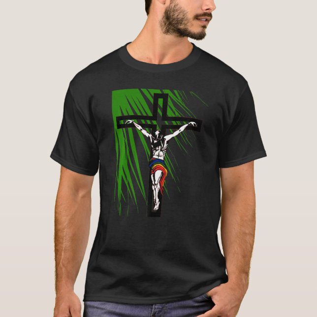 The Holy Week Christs Journey To The Cross T-Shirt (Front)