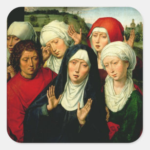 The Holy Women, right hand panel Square Sticker