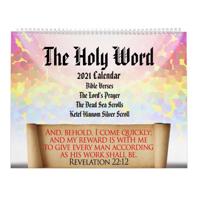 The Holy Word: Christian Scripture Personalised Calendar (Cover)