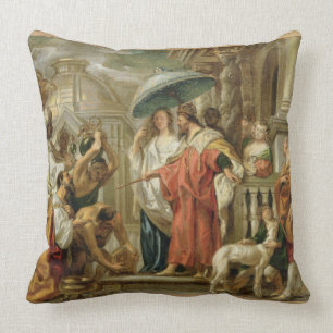 The Homage of Caliph Harun Al-Rashid to Charlemagn Cushion