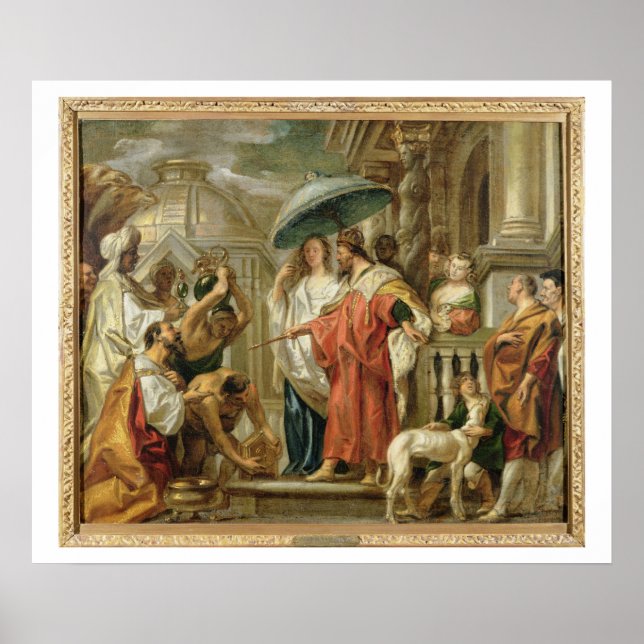 The Homage of Caliph Harun Al-Rashid to Charlemagn Poster (Front)