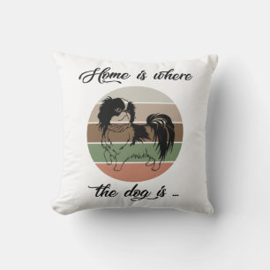 The Home Is Where The Dog Is, Japanese Chin Dog Cushion