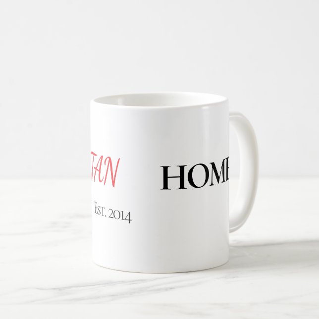 The Home Personalised Mug (Front Right)