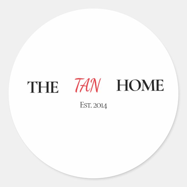 The Home Personalized Mug Classic Round Sticker (Front)