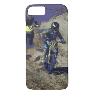 The Home Stretch! - Motocross Racer iPhone 8/7 Case