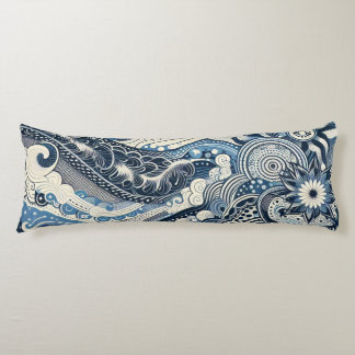 The Home Studio Indigo Bloom Body Cushion