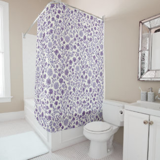 The Home Studio Lavender Bloom  Shower Curtain