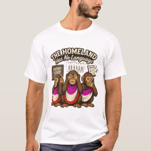 The Homeland Has No Language – Three Wise Monkeys  T-Shirt