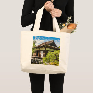 The hondo or main hall at Ginkaku-Ji Large Tote Bag