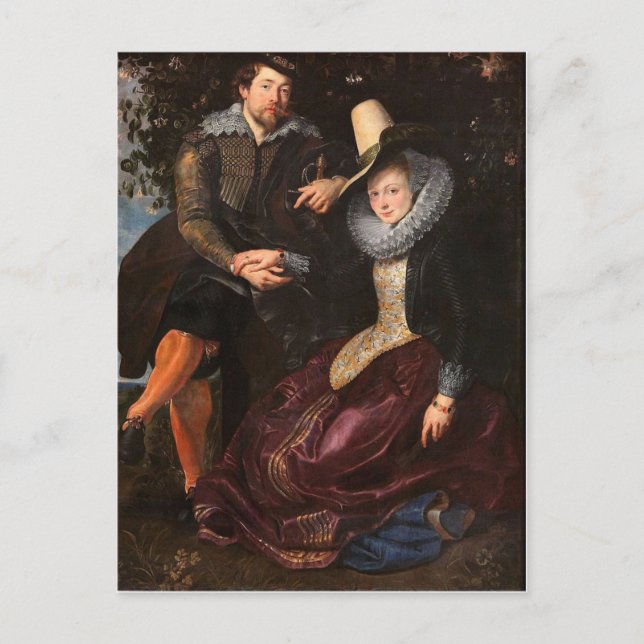 The Honeysuckle Bower by Peter Paul Rubens Postcar Postcard (Front)