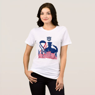 The honour banner white Tri-Blend shirt