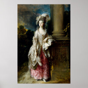 The Honourable Mrs Graham by Gainsborough Poster