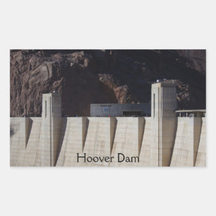 The Hoover Dam Rectangular Sticker