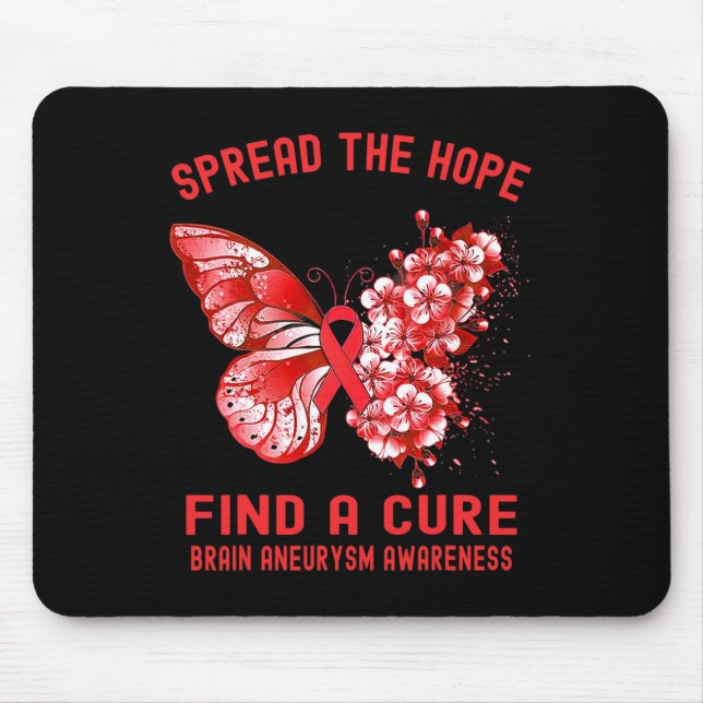 The Hope Find A Cure Brain Aneurysm Awareness  Mouse Pad (Front)