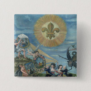 The Hope of Happiness Dedicated to the Nation 15 Cm Square Badge