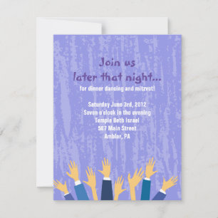 The Hora Chair Dance Bar Bat Mitzvah Party Card