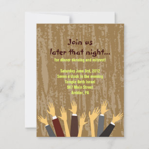 The Hora Chair Dance Bar Bat Mitzvah Party Card