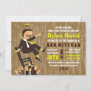 The Hora Chair Dance Bar Mitzvah Invitation