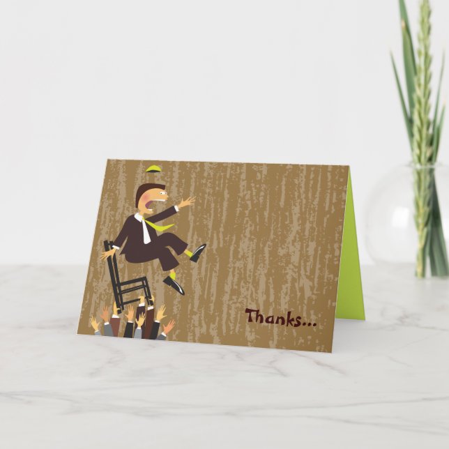 The Hora Chair Dance Folded Thank You Card (Front)