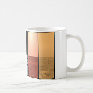 The horizons of Venus Earth Moon Mars and Titan Coffee Mug