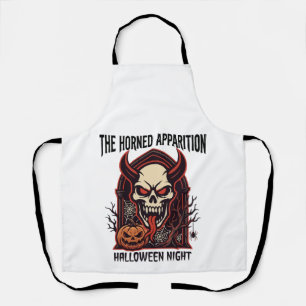 The Horned Apparition Halloween Apron