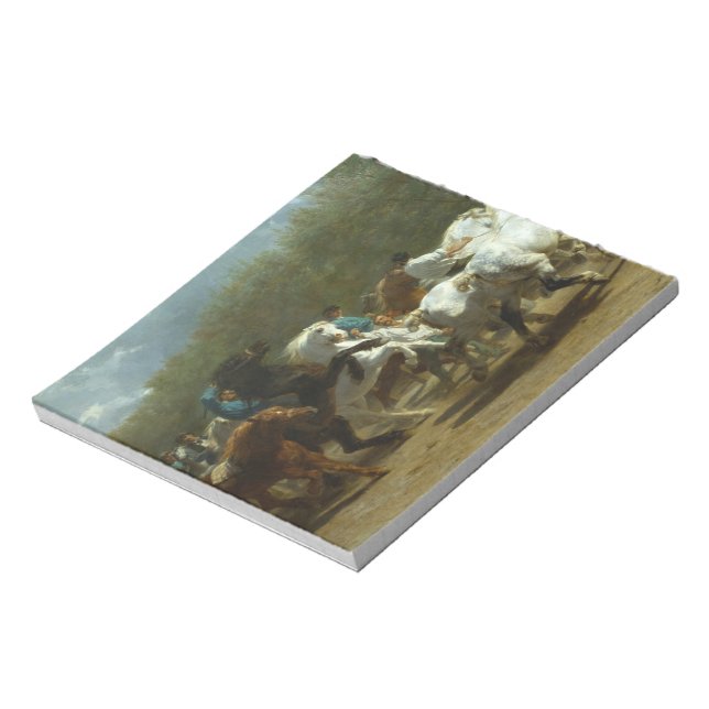 The Horse Fair by Rosa Bonheur Notepad (Rotated)