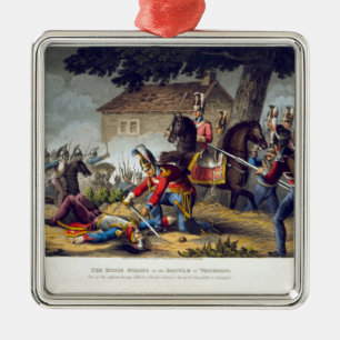 The Horse Guards at the Battle of Waterloo, engrav Metal Ornament