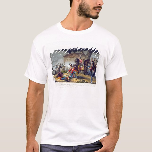 The Horse Guards at the Battle of Waterloo, engrav T-Shirt (Front)