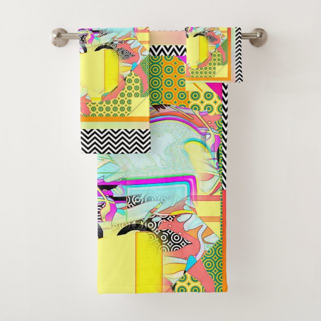 The Horse Race Bath Towel Set (Insitu)