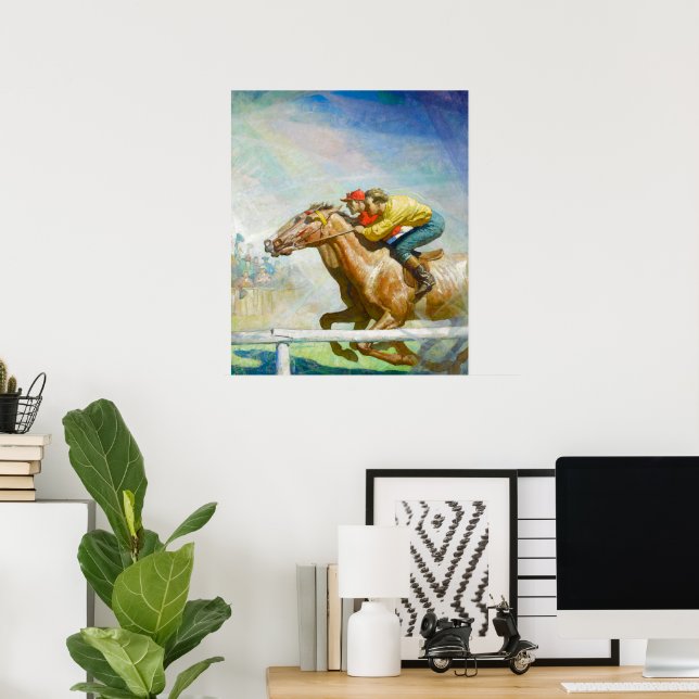 The Horse Race by Newell Convers Wyeth Poster (Home Office)
