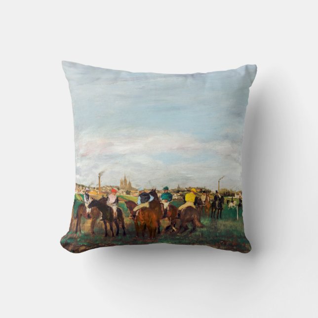 The Horse Races, Edgar Degas Cushion (Front)