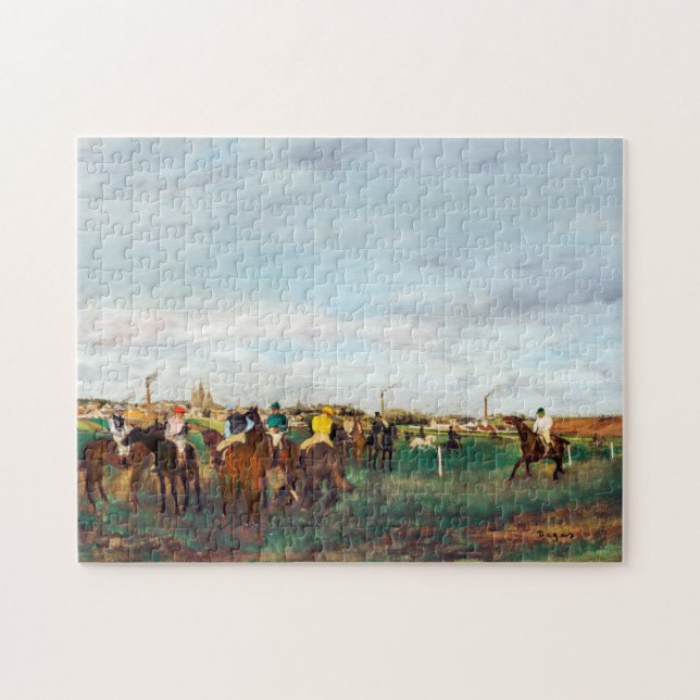 The Horse Races, Edgar Degas Jigsaw Puzzle (Horizontal)