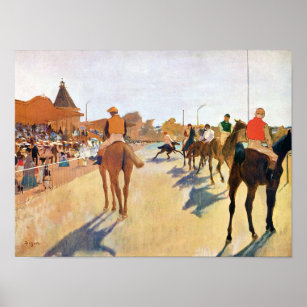 The Horse Races (The Parade), Edgar Degas Poster