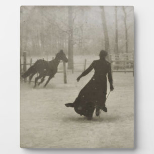 The Horse Trainer By Felix Thiollier 1899 Plaque