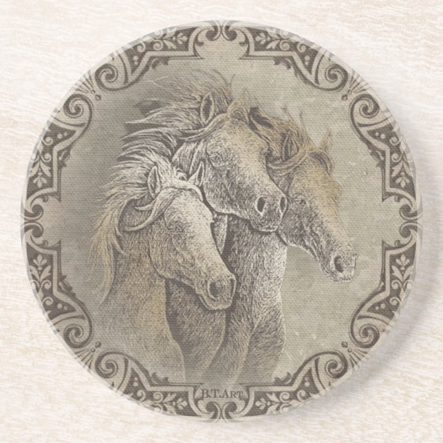 The Horses     Coaster (Front)