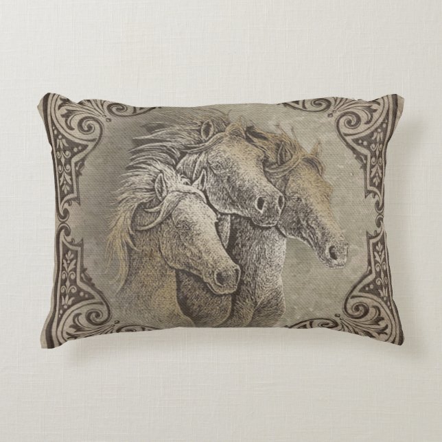 The Horses   Decorative Cushion (Front)