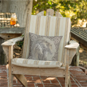 The Horses Throw Pillow