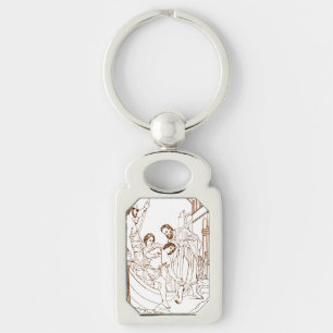The Hospitality of Saint Julian the Hospitaller Key Ring